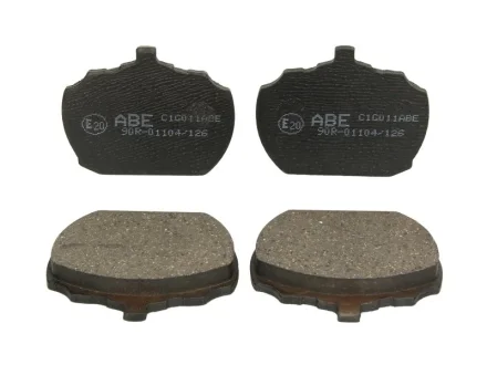 Комплект гальмівних колодок передн, FORD TRANSIT LDV SHERPA ROVER 2000-3500 1.5-3.5 11.65-09.92 ABE C1G011ABE