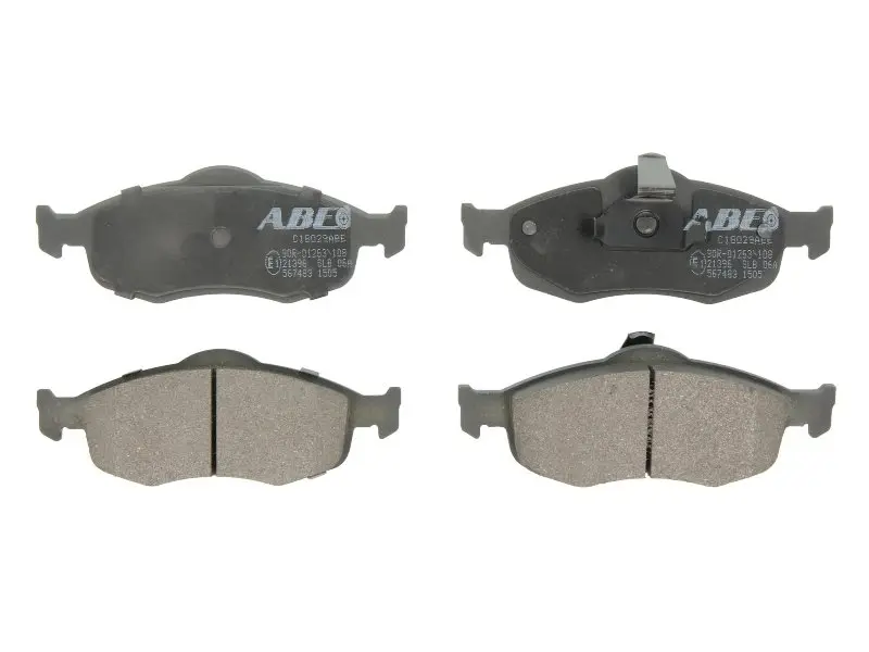 Комплект гальмівних колодок передн, FORD COUGAR, MONDEO I, MONDEO II, SCORPIO I, SCORPIO II, SIERRA II FORD USA CONTOUR 1.6-2.9 09.86-12.01 ABE C1G029ABE (фото 1)