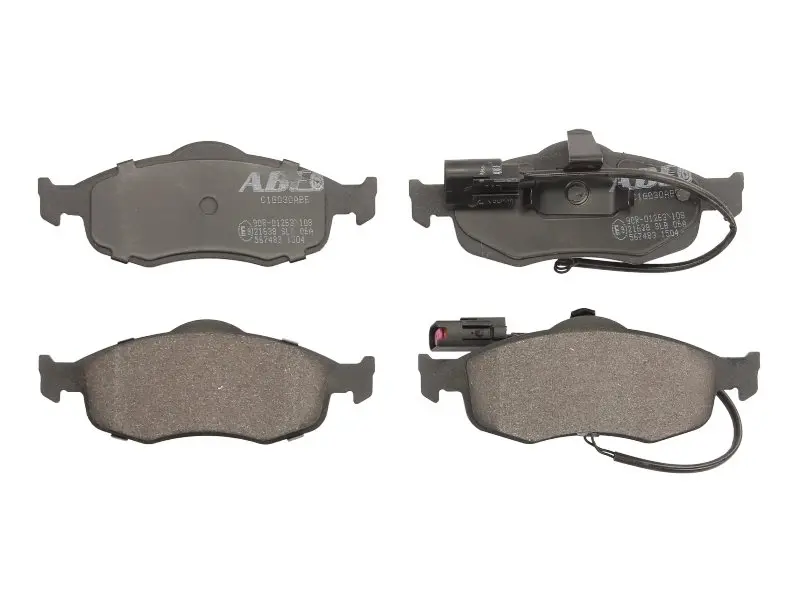 Комплект гальмівних колодок передн, FORD COUGAR, MONDEO I, MONDEO II, SCORPIO I, SCORPIO II, TRANSIT FORD USA CONTOUR 1.6-2.9 09.86-12.01 ABE C1G030ABE (фото 1)