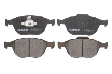 Комплект гальмівних колодок передн, FORD C-MAX II, ECOSPORT, FIESTA, FIESTA IV, FIESTA V, FOCUS I, FOCUS II, FOCUS III, KA, PUMA, STREET KA, TOURNEO CONNECT, TRANSIT CONNECT 1.3-2.0 08.95- ABE C1G054ABE