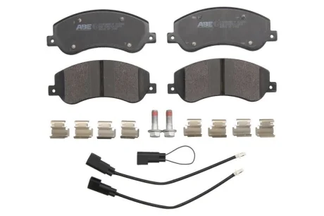 Комплект гальмівних колодок передн, FORD TRANSIT, TRANSIT TOURNEO VW AMAROK 2.0-3.2D 04.06- ABE C1G058ABE-P
