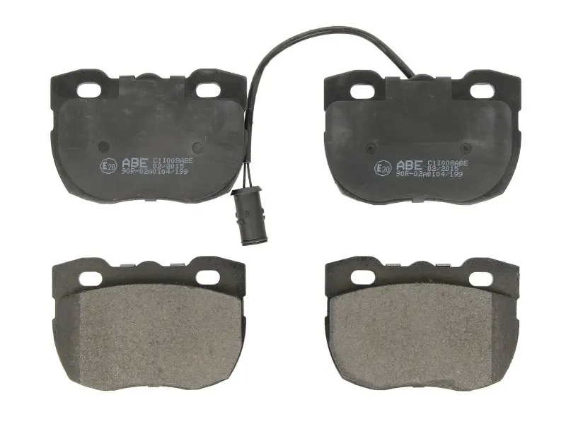 Комплект гальмівних колодок передн, LAND ROVER 110/127, 90 I, DEFENDER, DISCOVERY I, DISCOVERY II, RANGE ROVER EVOQUE, RANGE ROVER I 2.0-4.3 08.81-12.19 ABE C1I008ABE (фото 1)