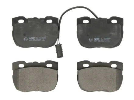 Комплект гальмівних колодок передн, LAND ROVER 110/127, 90 I, DEFENDER, DISCOVERY I, DISCOVERY II, RANGE ROVER EVOQUE, RANGE ROVER I 2.0-4.3 08.81-12.19 ABE C1I008ABE