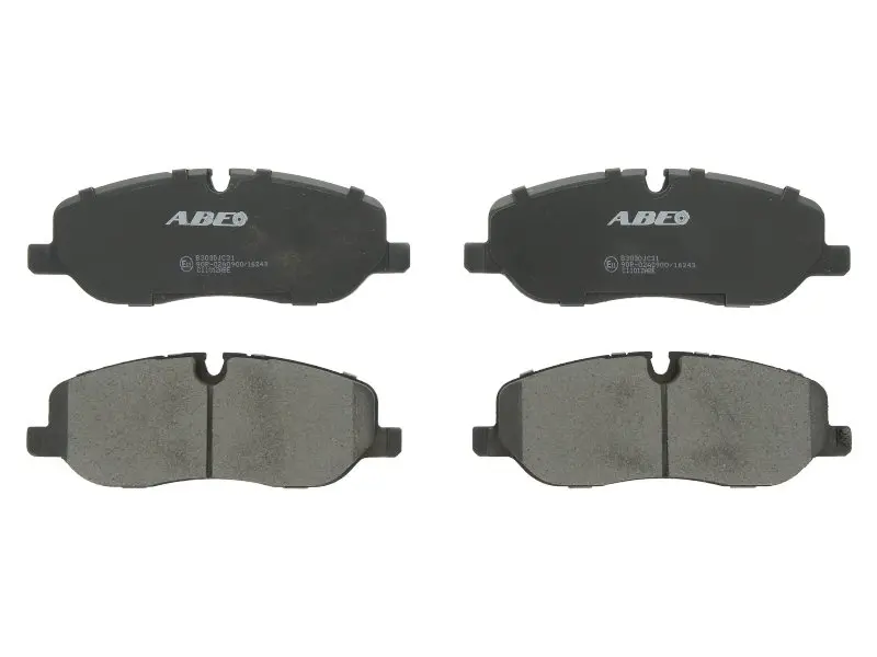 Комплект гальмівних колодок передн, LAND ROVER DISCOVERY III, DISCOVERY IV, RANGE ROVER III, RANGE ROVER SPORT I 2.7D-5.0 03.02-12.18 ABE C1I012ABE (фото 1)