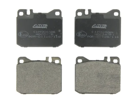 Комплект гальмівних колодок передн, MERCEDES 123 (C123), 123 T-MODEL (S123), 123 (W123), 124 (W124), S (C126), S (W116), S (W126), SL (C107), SL (R107) 2.0-5.5 05.71-08.92 ABE C1M004ABE