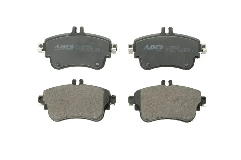 Комплект гальмівних колодок передн, MERCEDES A (W176), B SPORTS TOURER (W246, W242), CLA (C117) BMW X3 (E83) 1.5D-3.0D 09.05-03.19 ABE C1M059ABE (фото 1)