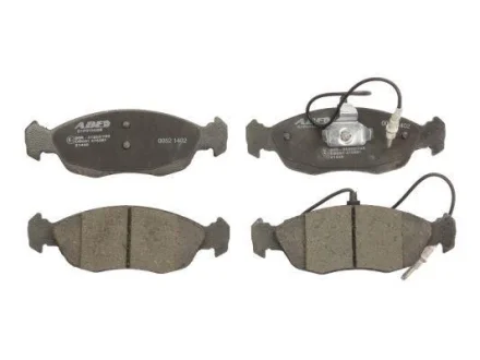 Комплект гальмівних колодок передн, CITROEN XSARA PEUGEOT 106 II, 205 I, 205 II, 306 1.1-2.0 02.84-08.05 ABE C1P019ABE