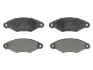 Комплект гальмівних колодок передн, CITROEN XSARA NISSAN KUBISTAR PEUGEOT 106 II, 206, 306, J5 RENAULT KANGOO, KANGOO EXPRESS, THALIA I 1.0-Electric 09.90- ABE C1R012ABE (фото 1)