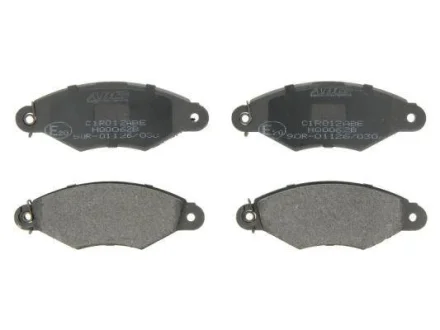 Комплект гальмівних колодок передн, CITROEN XSARA NISSAN KUBISTAR PEUGEOT 106 II, 206, 306, J5 RENAULT KANGOO, KANGOO EXPRESS, THALIA I 1.0-Electric 09.90- ABE C1R012ABE