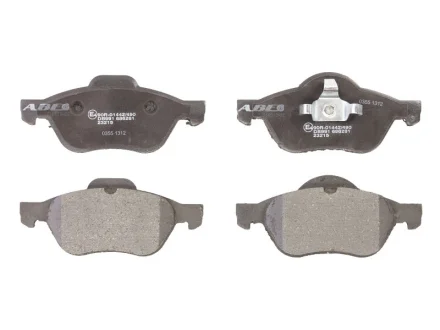 Комплект гальмівних колодок передн, RENAULT LAGUNA, LAGUNA II, LAGUNA III, MEGANE II, SCENIC II, TWINGO II, WIND 1.2-2.0D 03.01-12.15 ABE C1R019ABE