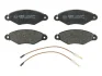 Комплект гальмівних колодок передн, NISSAN KUBISTAR, MURANO II, NAVARA NP300, QASHQAI I RENAULT KANGOO, KANGOO EXPRESS 1.0-3.5 08.97- ABE C1R028ABE (фото 1)