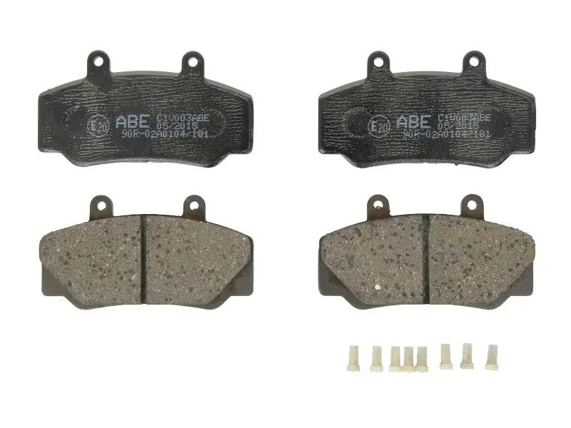 Комплект гальмівних колодок передн, VOLVO 740, 760, 780, 940, 940 II, 960, 960 II 2.0-2.9 08.81-10.98 ABE C1V003ABE (фото 1)