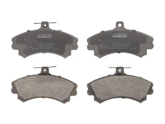 Комплект гальмівних колодок передн, VOLVO S40 I, V40 MITSUBISHI CARISMA, COLT CZC VI, COLT VI, SPACE STAR SMART FORFOUR 1.1-2.0D 07.95-06.12 ABE C1V017ABE (фото 1)