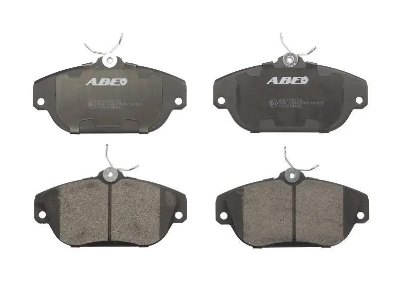 Комплект гальмівних колодок передн, VOLVO 740, 760, 940, 940 II, 960, 960 II, S90 I, V90 I 2.0-2.9 01.82-12.98 ABE C1V018ABE (фото 1)