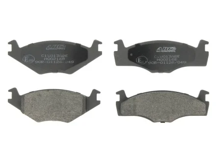 Комплект гальмівних колодок передн, SEAT CORDOBA, CORDOBA VARIO, IBIZA II VW DERBY, POLO, POLO CLASSIC, POLO II, POLO III, POLO III CLASSIC, SAVEIRO G1 1.0-1.9D 08.81-12.02 ABE C1W013ABE