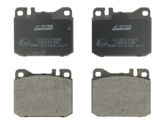 Комплект гальмівних колодок передн, MERCEDES S (C126) VW LT 28-35 I, LT 40-55 I 2.0-5.5 04.75-06.96 ABE C1W016ABE (фото 1)
