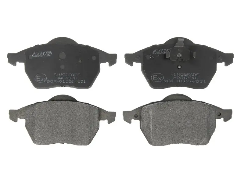 Комплект гальмівних колодок передн, AUDI A1, A3, A4 B5, A6 C4, TT SEAT ALHAMBRA, IBIZA III, IBIZA IV, IBIZA IV SC, LEON, TOLEDO II, TOLEDO IV SKODA FABIA I PRAKTIK 1.0-Electric 06.91- ABE C1W026ABE (фото 1)