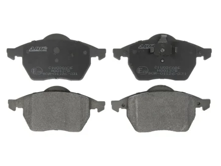Комплект гальмівних колодок передн, AUDI A1, A3, A4 B5, A6 C4, TT SEAT ALHAMBRA, IBIZA III, IBIZA IV, IBIZA IV SC, LEON, TOLEDO II, TOLEDO IV SKODA FABIA I PRAKTIK 1.0-Electric 06.91- ABE C1W026ABE