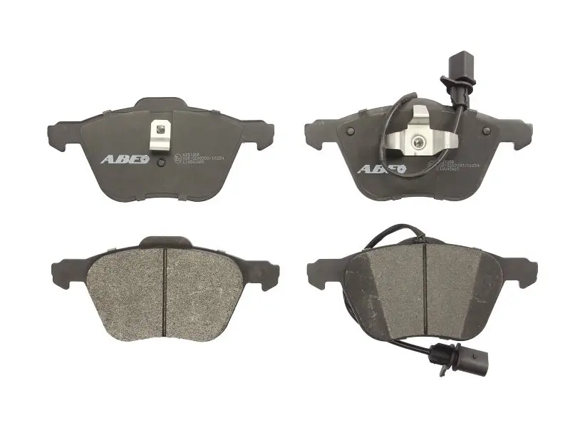 Комплект гальмівних колодок передн, FORD GALAXY I, GALAXY MK I SEAT ALHAMBRA VW CALIFORNIA T4 CAMPER, SHARAN, TRANSPORTER T4 1.8-2.8 07.90-03.10 ABE C1W043ABE (фото 1)