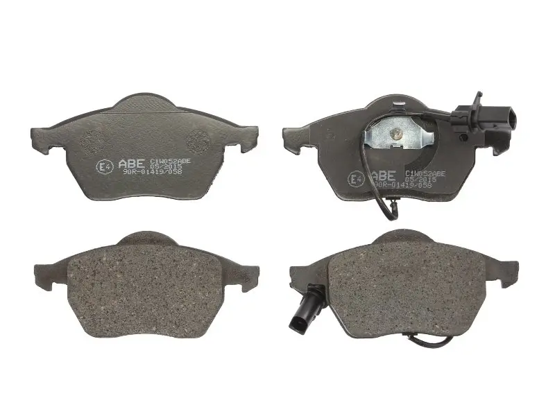Комплект гальмівних колодок передн, FORD GALAXY I, GALAXY MK I FORD USA FOCUS, FOCUS ZX3, FOCUS ZX5 SEAT ALHAMBRA VW CALIFORNIA T4 CAMPER, PASSAT B5.5, SHARAN 1.8-2.8 07.94-03.10 ABE C1W052ABE (фото 1)