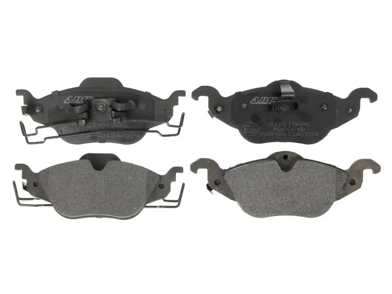 Комплект гальмівних колодок передн, CHEVROLET ASTRA, CORSA OPEL ASTRA G, ASTRA G CLASSIC, COMBO TOUR, CORSA C, ZAFIRA A 1.2-2.2D 08.94-12.11 ABE C1X019ABE (фото 1)