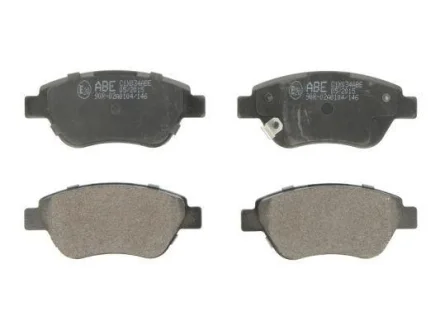 Комплект гальмівних колодок передн, FIAT DOBLO, PANDA OPEL ADAM, CORSA D PEUGEOT 308 I 1.0-1.9D 10.01- ABE C1X034ABE