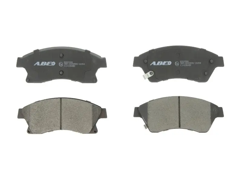 Комплект гальмівних колодок передн, CHEVROLET AVEO, CRUZE, ORLANDO, TRAX OPEL ANTARA A, ASTRA J, ASTRA J GTC 1.2-2.2D 05.09- ABE C1X036ABE (фото 1)