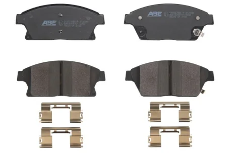 Комплект гальмівних колодок передн, BUICK ENCORE CADILLAC ATS CHEVROLET CRUZE, ORLANDO, TRAX, VOLT DAIHATSU CHARADE VIII OPEL AMPERA, ASTRA J, ASTRA J GTC, MOKKA / MOKKA X 1.33-2.0D 05.09- ABE C1X037ABE-P