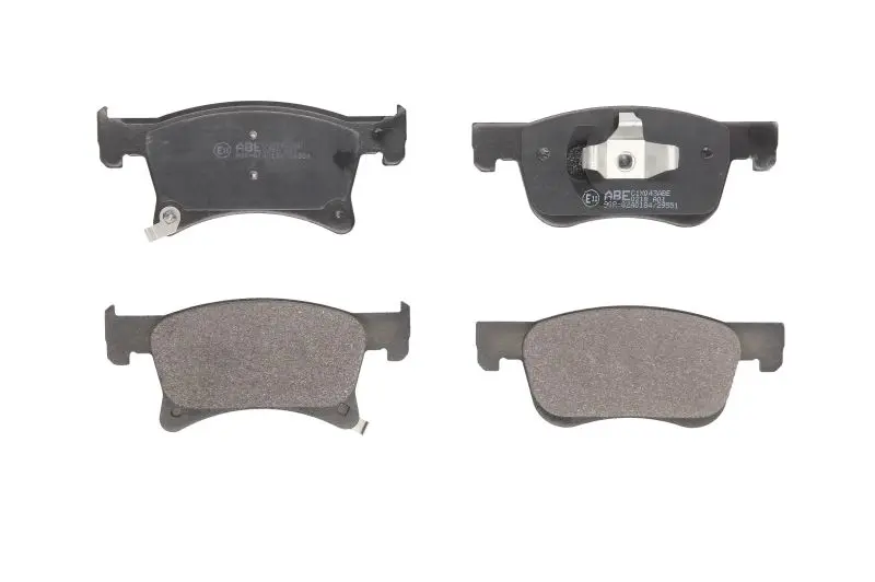 Комплект гальмівних колодок передн, OPEL ADAM, CORSA E 1.0-1.4LPG 10.12- ABE C1X043ABE (фото 1)