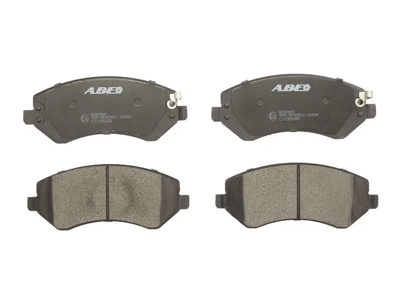 Комплект гальмівних колодок передн, CHRYSLER VOYAGER III, VOYAGER IV DODGE CARAVAN, GRAND JEEP CHEROKEE, LIBERTY 2.0-3.8 01.95-12.08 ABE C1Y005ABE (фото 1)