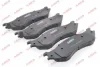 Комплект гальмівних колодок передн, DODGE DURANGO, RAM 1500, RAM 2500 3.7-6.7D 06.01-12.10 ABE C1Y028ABE (фото 2)