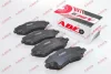 Комплект гальмівних колодок передн, CHRYSLER GRAND VOYAGER V, TOWN & COUNTRY, VOYAGER V DODGE GRAND, JOURNEY, NITRO FIAT FREEMONT JEEP CHEROKEE, LIBERTY, WRANGLER III 2.0D-4.0 08.03- ABE C1Y029ABE (фото 1)