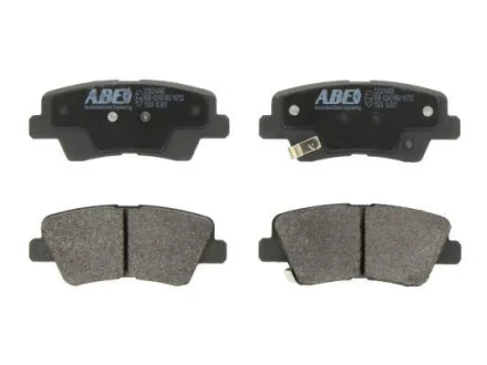 Комплект гальмівних колодок задн, HYUNDAI ACCENT IV, ELANTRA IV, ELANTRA V, ELANTRA VI, GETZ, GRANDEUR, HIGHWAY, I10 I, I10 II, I10 III, I20 ACTIVE, I20 II, I30, I40 I 1.0-Electric 09.99- ABE C20314ABE