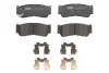Комплект гальмівних колодок задн, HYUNDAI H-1, H-1 / STAREX, H-1 CARGO, SANTA FÉ II 2.2D-2.7 06.97- ABE C20513ABE-P (фото 1)