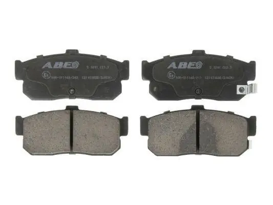 Комплект гальмівних колодок задн, INFINITI G20, I30 NISSAN 100NX, 240SX, ALMERA I, ALTIMA, AVENIR, CEDRIC, CEFIRO III, MAXIMA / MAXIMA QX IV, MAXIMA / MAXIMA QX V, MURANO II 1.4-3.5 10.83- ABE C21030ABE (фото 1)