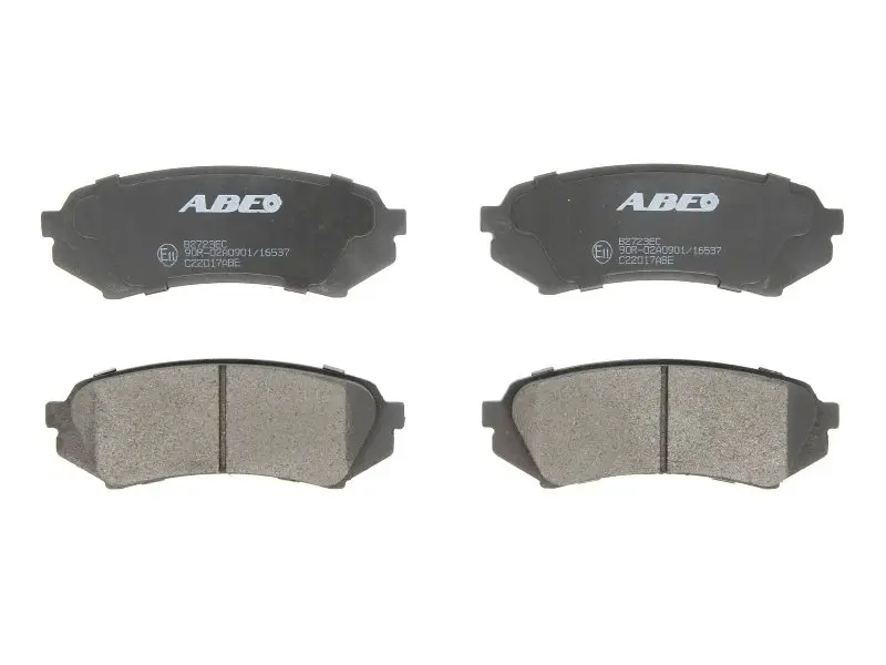 Комплект гальмівних колодок задн, LEXUS LX, RX TOYOTA LAND CRUISER, LAND CRUISER 100 3.0/4.2D/4.7 01.98-12.08 ABE C22017ABE (фото 1)