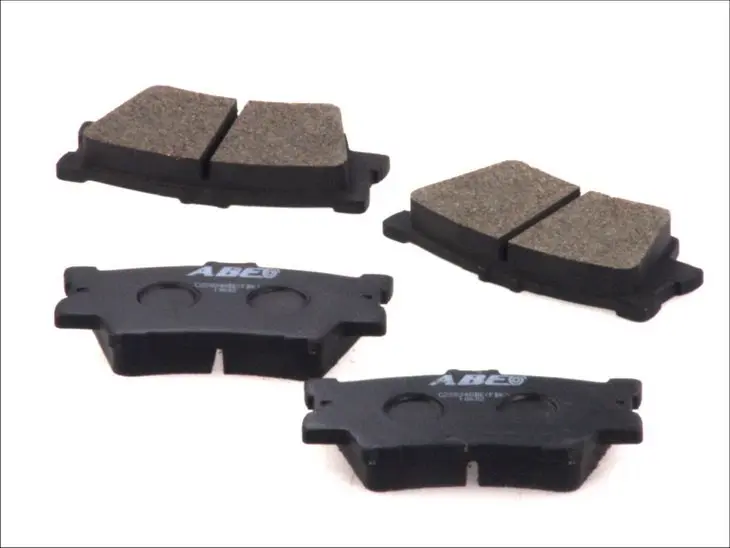 Комплект гальмівних колодок задн, VOLVO 340-360 LEXUS ES, HS PONTIAC VIBE TOYOTA AVALON, CAMRY, HARRIER, MARK X ZIO I, MATRIX, RAV 4 III, RAV 4 IV, SOLARA 1.8-Electric 08.84- ABE C22034ABE (фото 1)