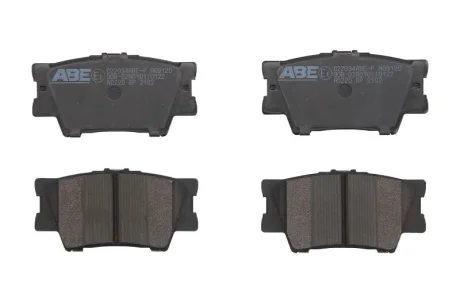 Комплект гальмівних колодок задн, VOLVO 340-360 LEXUS ES, HS PONTIAC VIBE TOYOTA AVALON, CAMRY, HARRIER, MARK X ZIO I, MATRIX, RAV 4 III, RAV 4 IV, SOLARA 1.8-Electric 08.84- ABE C22034ABE-P