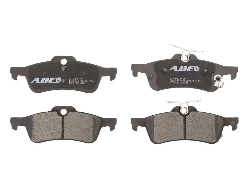 Комплект гальмівних колодок задн, DAIHATSU CHARADE VIII HONDA CIVIC IX TOYOTA YARIS, YARIS / VIOS 1.0-2.2D 01.05- ABE C22038ABE (фото 1)