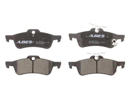 Комплект гальмівних колодок задн, DAIHATSU CHARADE VIII HONDA CIVIC IX TOYOTA YARIS, YARIS / VIOS 1.0-2.2D 01.05- ABE C22038ABE