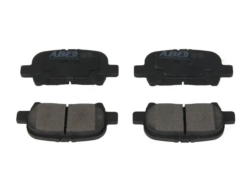 Комплект гальмівних колодок задн, TOYOTA AVALON, CAMRY, HARRIER, MARK X ZIO I, RAV 4 III, RAV 4 IV, SOLARA 2.0-3.5 06.98- ABE C22043ABE (фото 1)