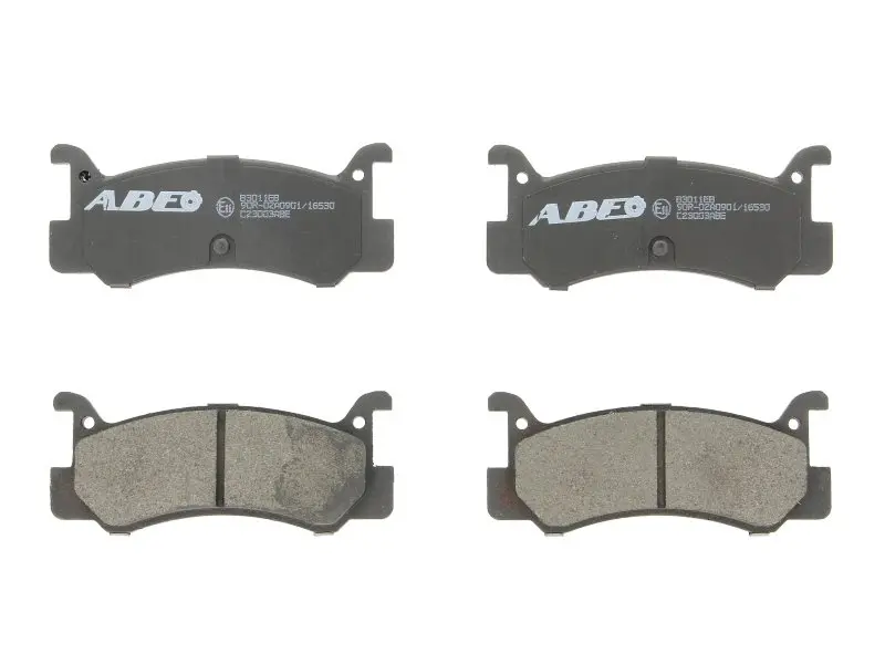Комплект гальмівних колодок задн, DAIHATSU CHARADE IV, GRAN MOVE MAZDA 323 C IV, 323 F IV, 323 III, 323 S IV, MX-3 1.0-1.8 08.85- ABE C23003ABE (фото 1)