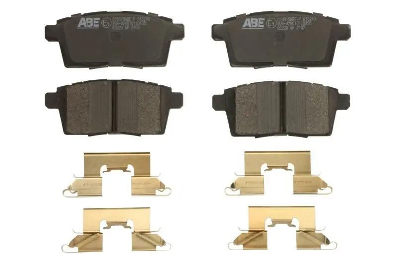 Комплект гальмівних колодок задн, FORD USA EDGE LINCOLN MKX MAZDA CX-5, CX-7, CX-9 2.2D-3.7 06.06- ABE C23015ABE-P (фото 1)