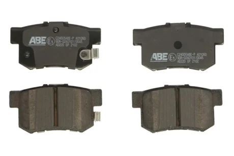 Комплект гальмівних колодок задн, ACURA LEGEND, LEGEND II, TL, TSX FIAT SEDICI HONDA ACCORD IV, ACCORD IX, ACCORD V, ACCORD VI, ACCORD VII, ACCORD VIII, CITY IV, CIVIC III 1.1-3.7 01.86- ABE C24005ABE-P