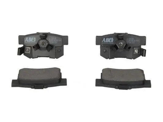Комплект гальмівних колодок задн, ACURA RDX FIAT SEDICI HONDA ACCORD IV, ACCORD IX, ACCORD V, ACCORD VI, ACCORD VII, ACCORD VIII, CITY IV, CIVIC III, CIVIC IV, CIVIC IX 1.2-3.7 03.86- ABE C24020ABE (фото 1)