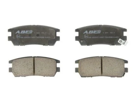 Комплект гальмівних колодок задн, MITSUBISHI 3000 GT, DELICA / SPACE GEAR, ECLIPSE, ECLIPSE II, ECLIPSE III, ECLIPSE IV, GALANT VIII, L400, LANCER IV, LANCER VII, MAGNA 1.6-3.8 01.83- ABE C25005ABE