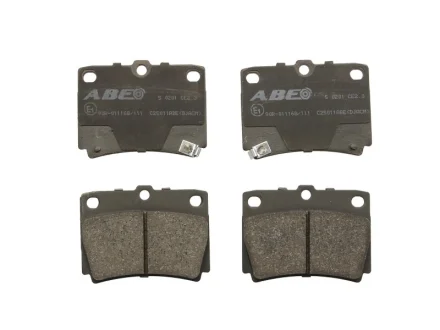 Комплект гальмівних колодок задн, MITSUBISHI PAJERO II, PAJERO III, PAJERO SPORT I, PAJERO SPORT II, PAJERO SPORT III 2.4D-3.0 12.90- ABE C25011ABE