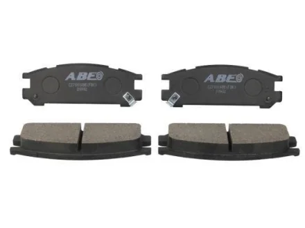 Комплект гальмівних колодок задн, SUBARU FORESTER, IMPREZA, LEGACY I, LEGACY II, LEGACY III, LEGACY IV, LEGACY OUTBACK, SVX 1.6-3.3 01.89-04.09 ABE C27001ABE