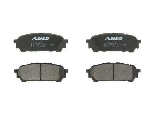 Комплект гальмівних колодок задн, SUBARU FORESTER, IMPREZA, LEGACY III 1.5-3.0 09.98-09.13 ABE C27003ABE (фото 1)