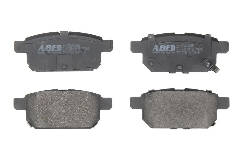 Комплект гальмівних колодок задн, SUZUKI BALENO, S-CROSS, SWIFT III, SWIFT IV, SWIFT V, SX4, SX4 S-CROSS, VITARA 1.0-1.6D 04.08- ABE C28004ABE (фото 1)